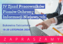 Ruszyły zapisy na jesienny IV Zjazd Pracowników Pionów Ochrony Informacji Niejawnych