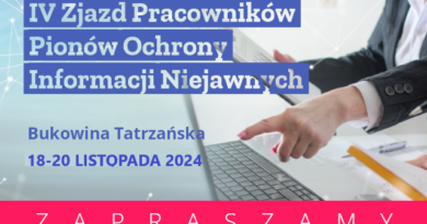 Ruszyły zapisy na jesienny IV Zjazd Pracowników Pionów Ochrony Informacji Niejawnych