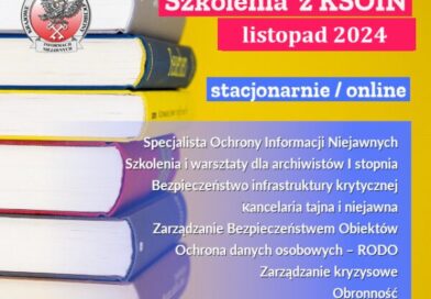 Zapraszamy na szkolenia w listopadzie